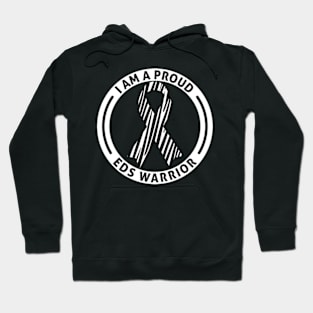 Ehlers Danlos Awareness Proud EDS Warrior Zebra Ribbon Hoodie